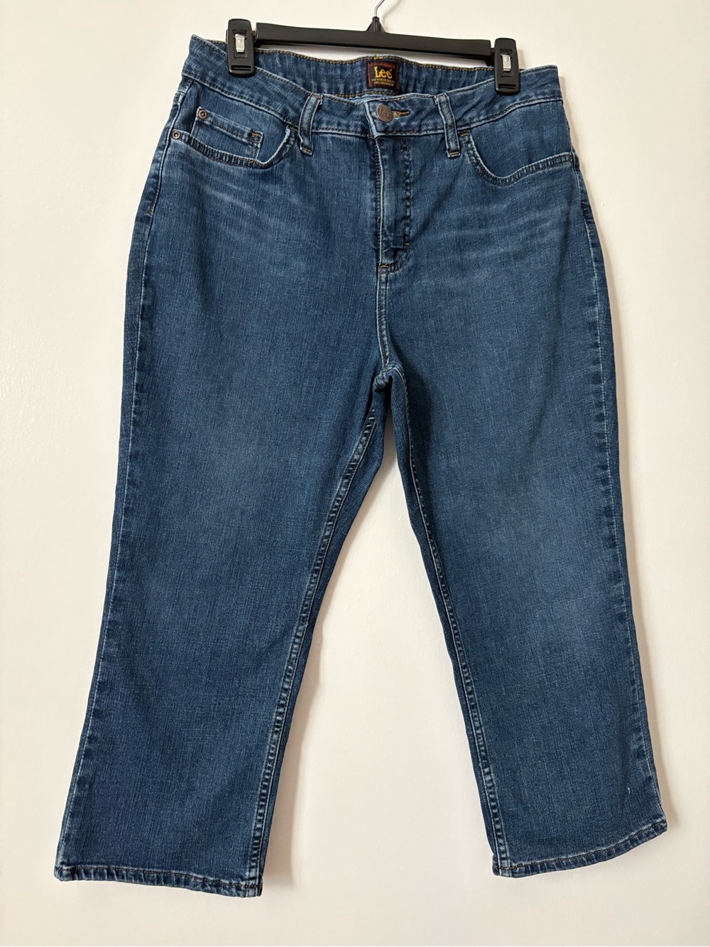 Lee Women's Straight-Leg Jeans in Dark Blue Wash